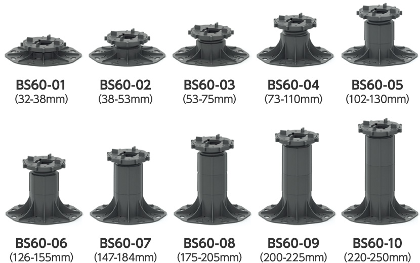 BS60-01(32-38mm) ～ BS60-10(220-250mm)